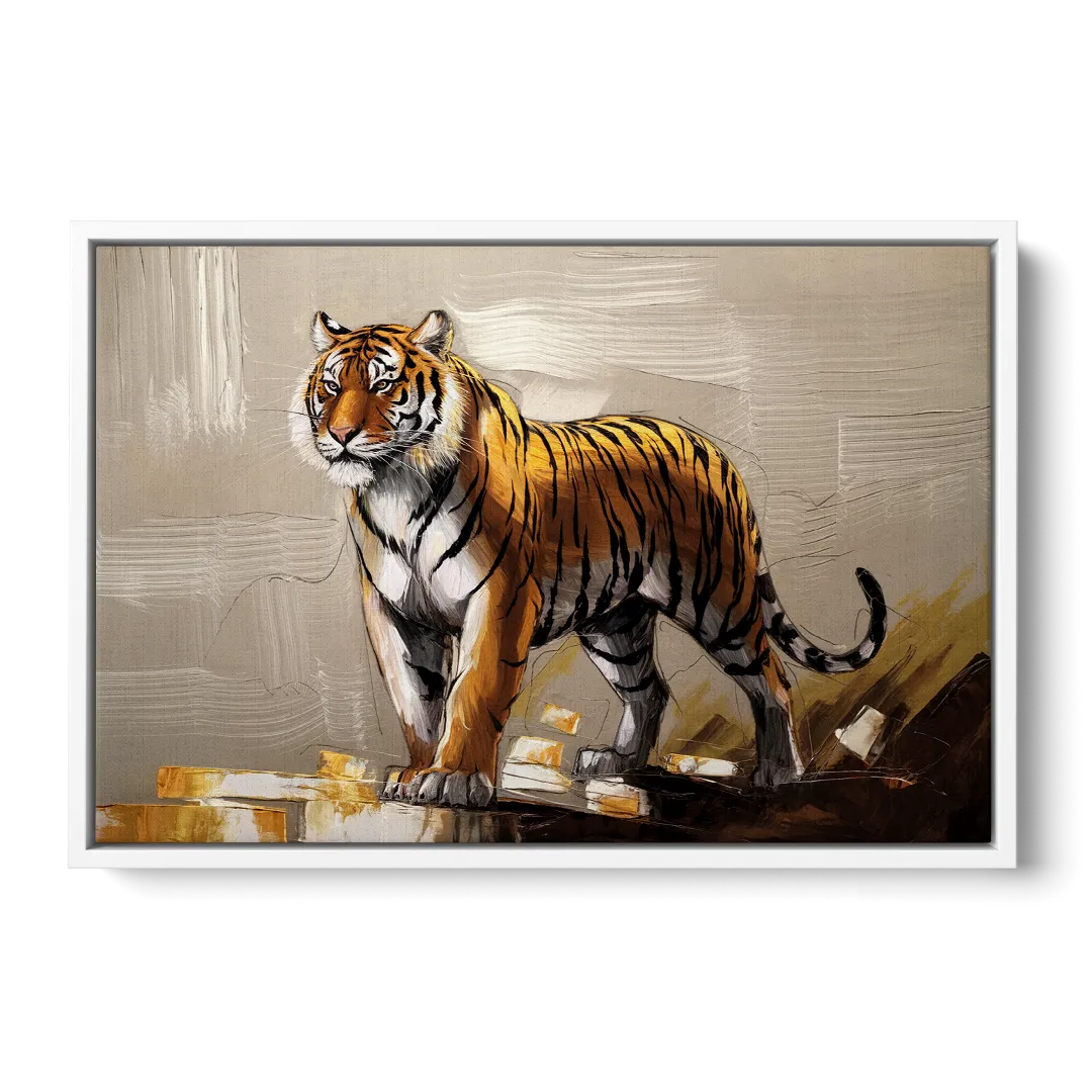 Memphis Tigers Pride Front - White Canvas Wall Art