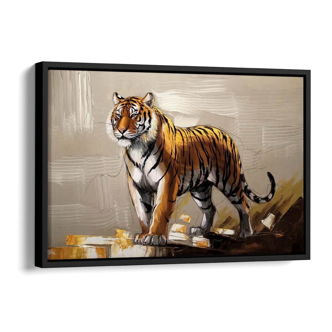 Memphis Tigers Pride Side - Black Canvas Wall Art