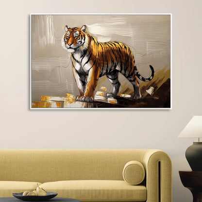 Memphis Tigers Pride Sitting Room - White Canvas Wall Art