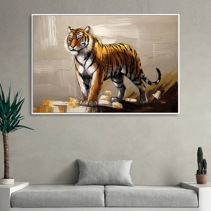 Memphis Tigers Pride Living Room - White Canvas Wall Art
