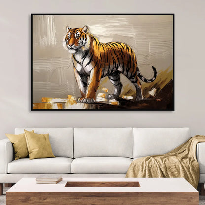 Memphis Tigers Pride Living Room - Black Canvas Wall Art