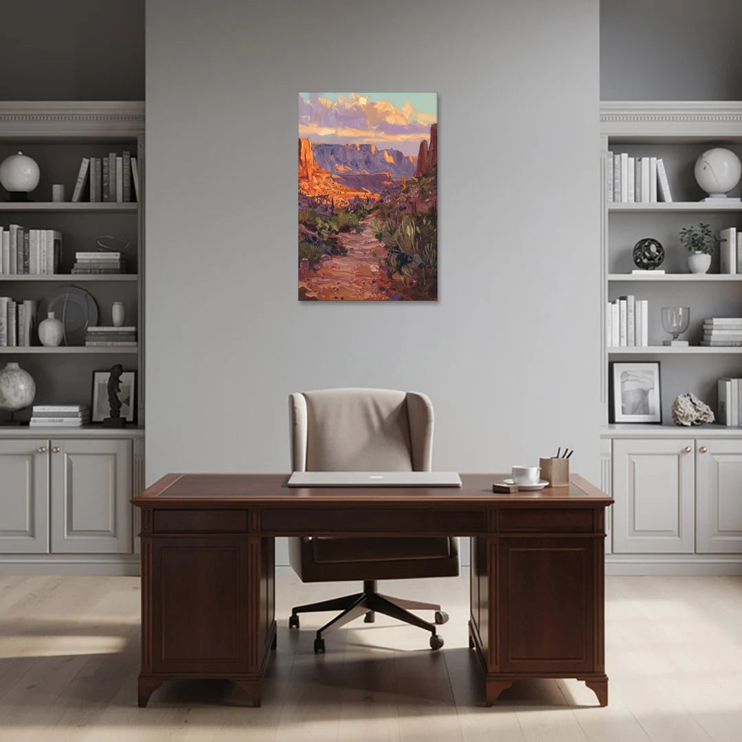 Mesa Arizona Trails - Canvas Wall Art - Office - 24x36