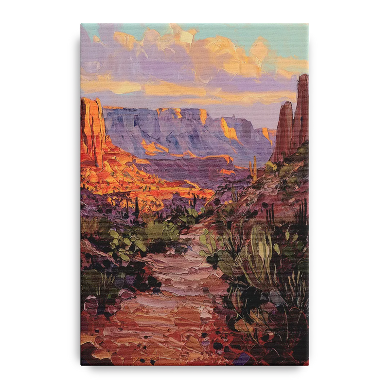 Mesa Arizona Trails Front - Canvas Wall Art