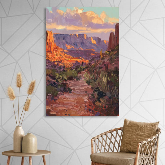 Mesa Arizona Trails Living Room - Canvas Wall Art