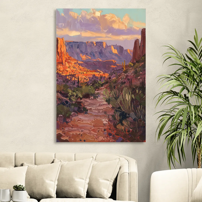 Mesa Arizona Trails Sitting Room - Canvas Wall Art