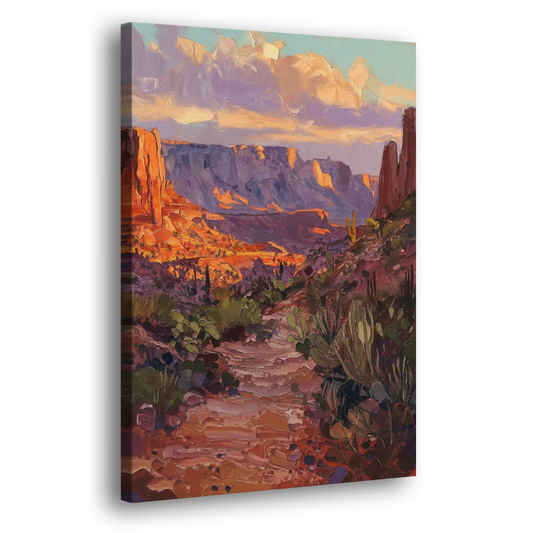 Mesa Arizona Trails Side - Canvas Wall Art