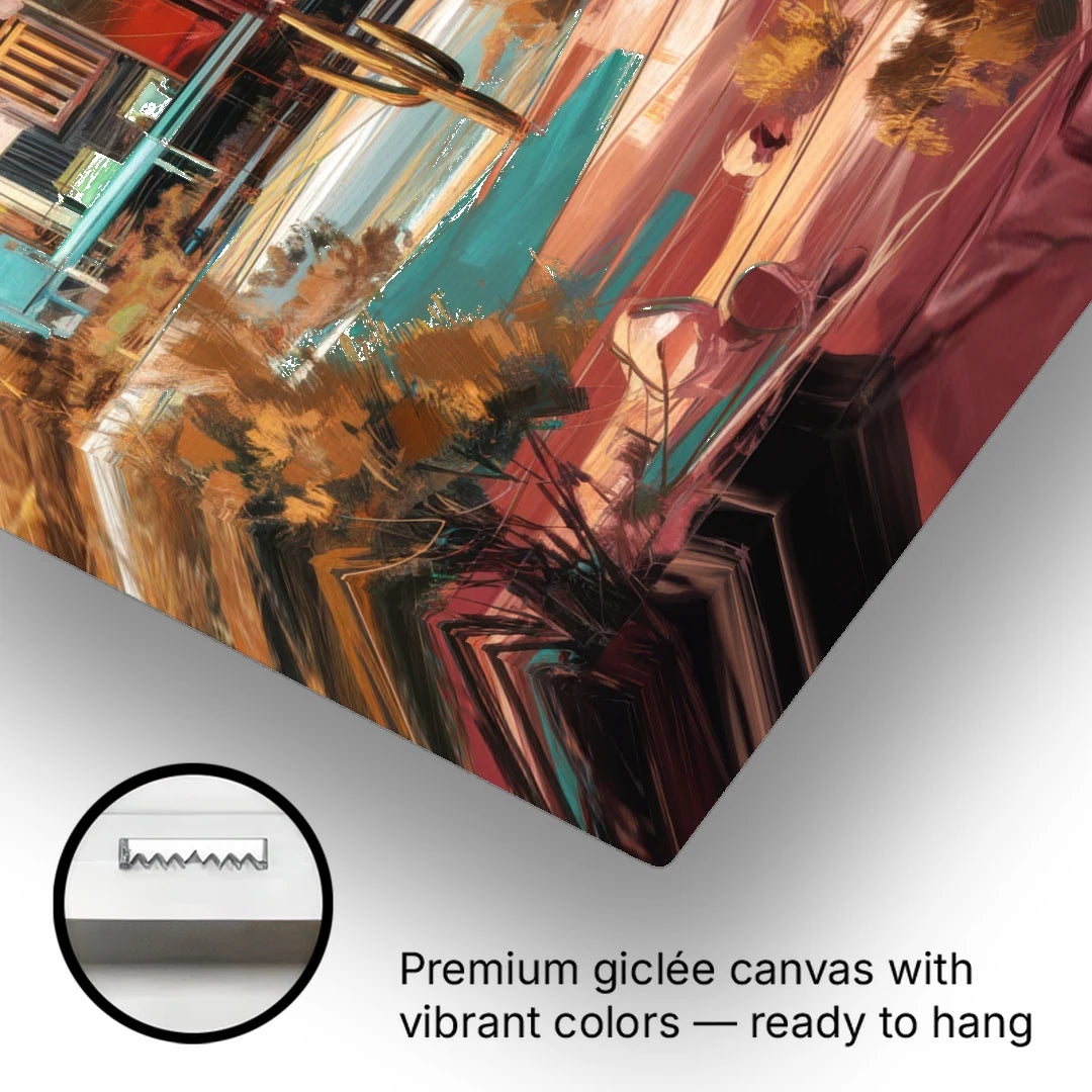 Mesa City Skyline - Canvas Wall Art - Gallery Wrap Corner