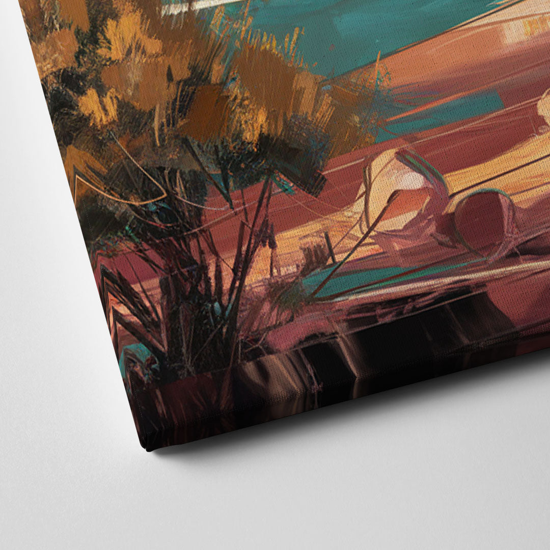 Mesa City Skyline Canvas Close Up