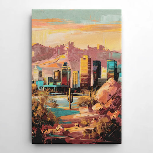 Mesa City Skyline - Canvas Wall Art