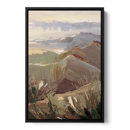 Mesa Mountain Views Front - Black Canvas Wall Art