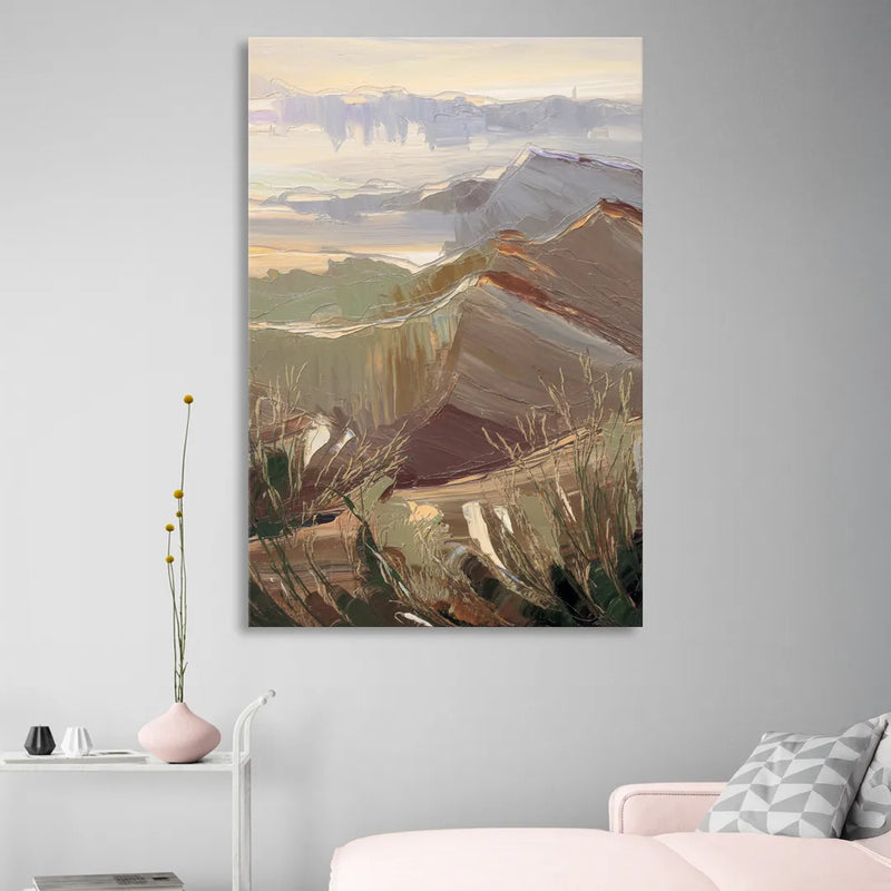 Mesa Mountain Views Sitting Room - Canvas Wall Art