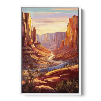 Mesa Nature Escape Front - White Canvas Wall Art