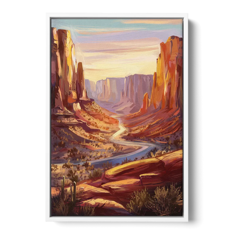 Mesa Nature Escape Front - White Canvas Wall Art
