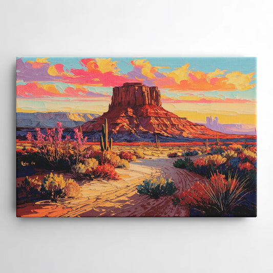 Mesa Scenic Desert - Canvas Wall Art