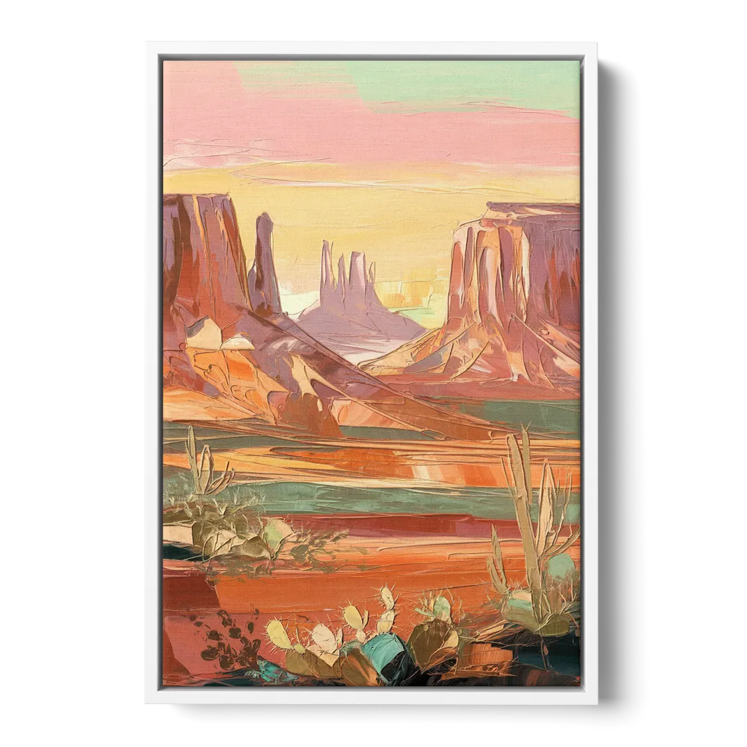 Mesa Southwest Charm Front - White Canvas Wall Art