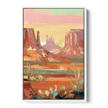 Mesa Southwest Charm Front - White Canvas Wall Art