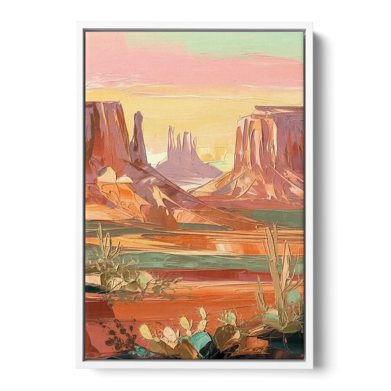 Mesa Southwest Charm Front - White Canvas Wall Art