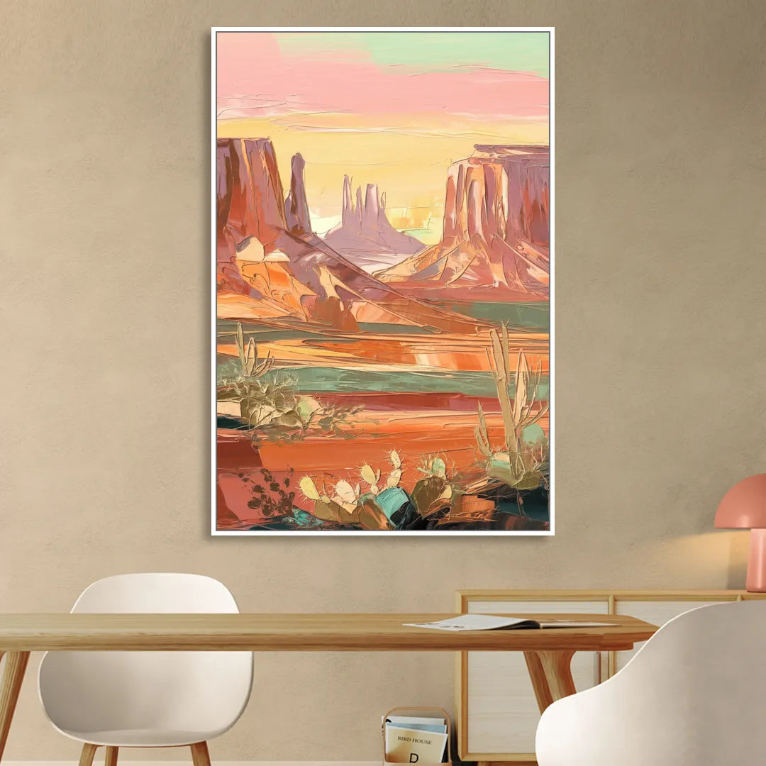 Mesa Southwest Charm Sitting Room - White Canvas Wall Art