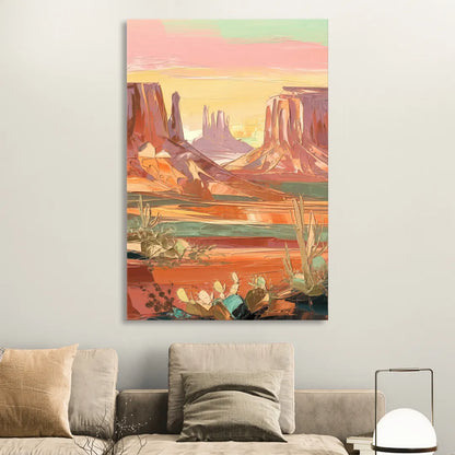 Mesa Southwest Charm Living Room - Canvas Wall Art