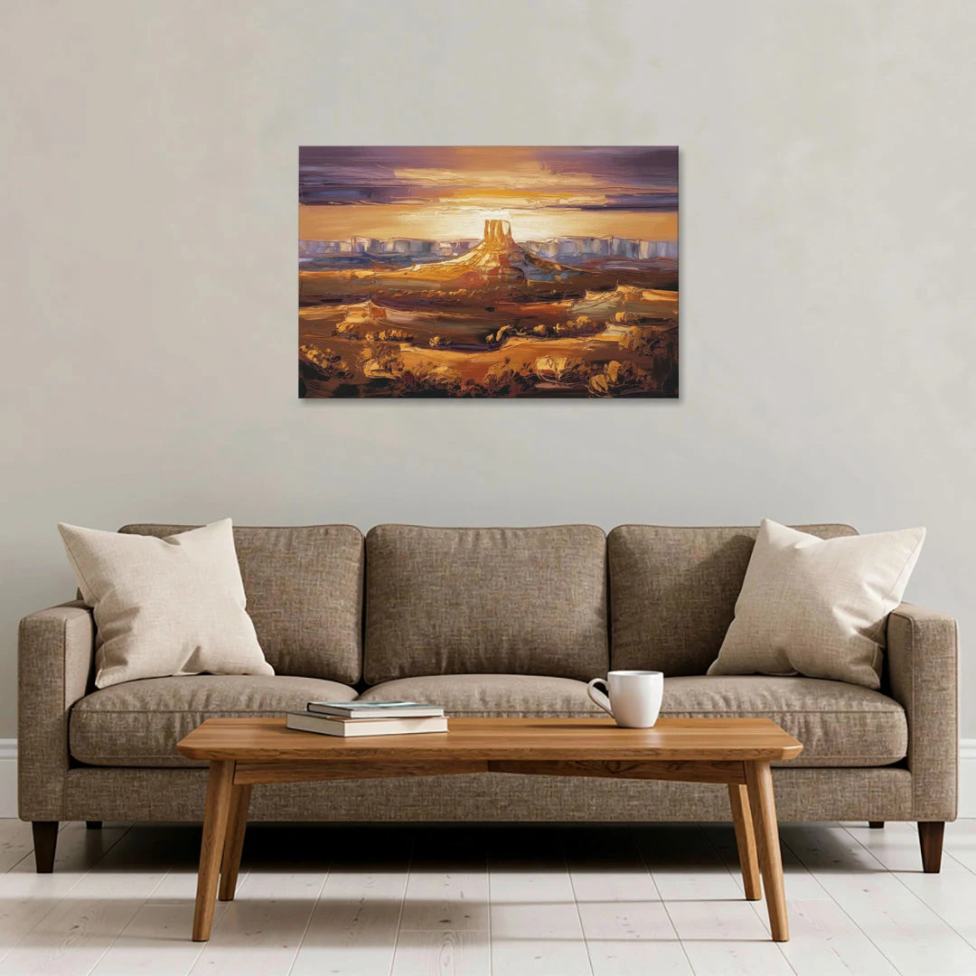 Mesa Sunlit Horizons - Canvas Wall Art - Sofa - 36x24