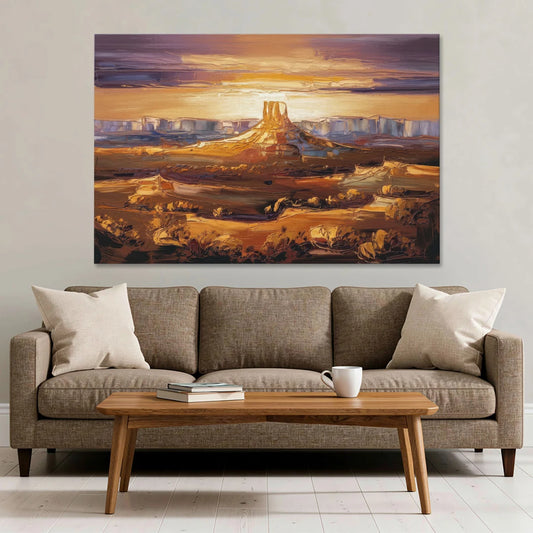 Mesa Sunlit Horizons - Canvas Wall Art - Sofa - 60x40