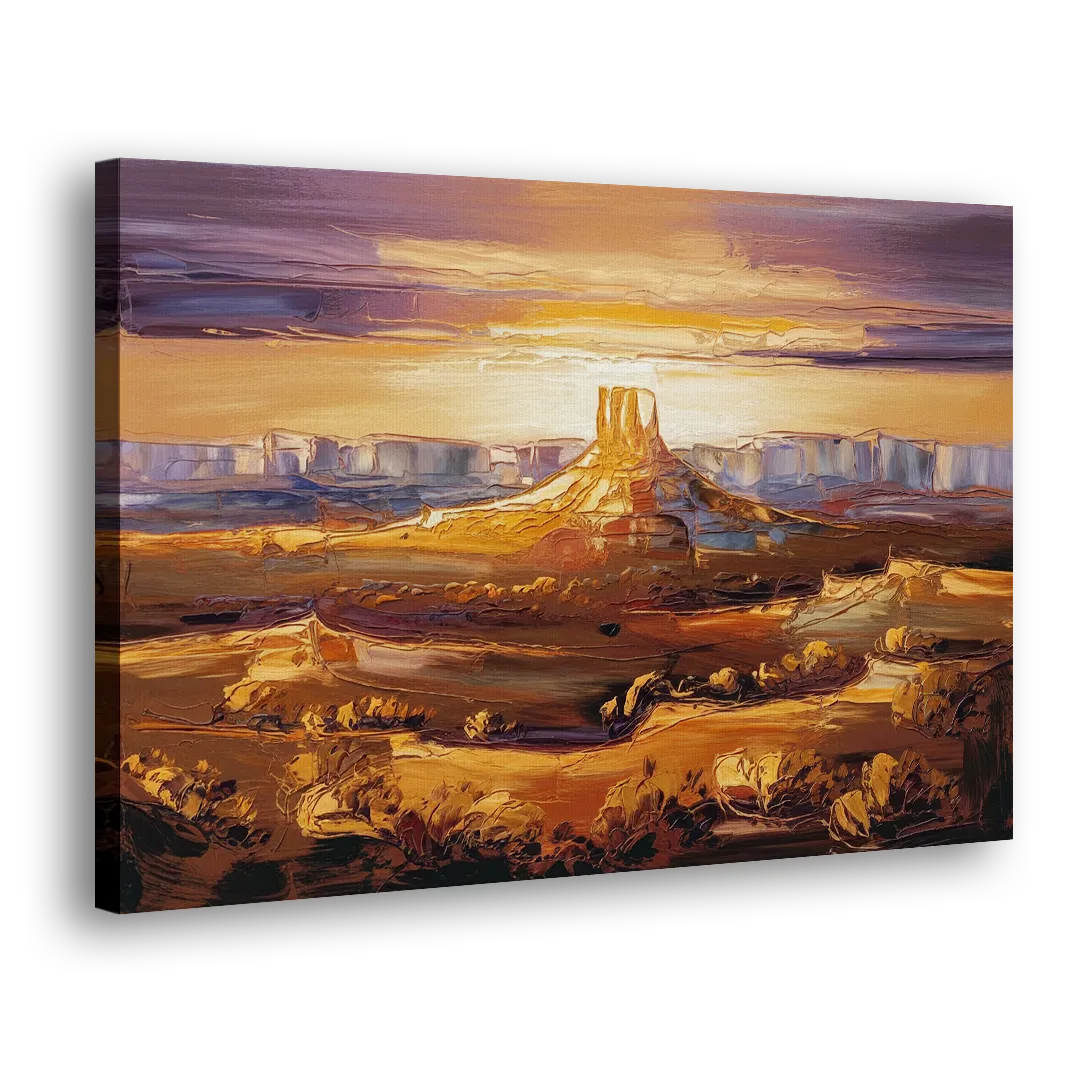 Mesa Sunlit Horizons Side - Canvas Wall Art