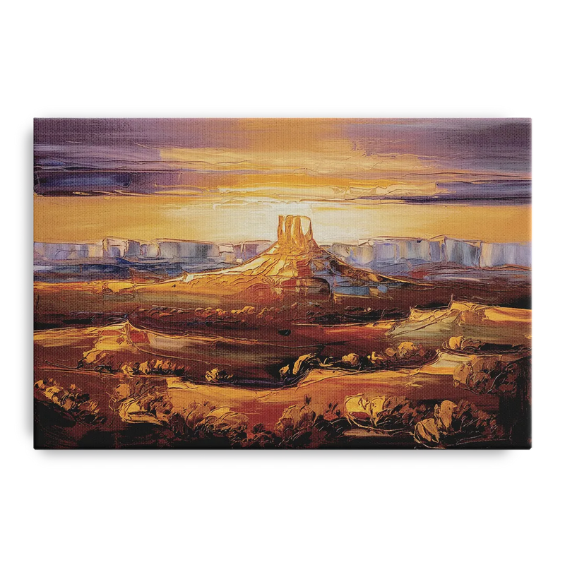 Mesa Sunlit Horizons Front - Canvas Wall Art