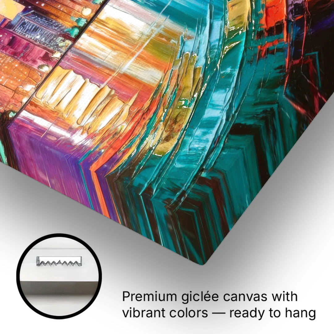 Miami Bayside Beauty - Canvas Wall Art - Gallery Wrap Corner