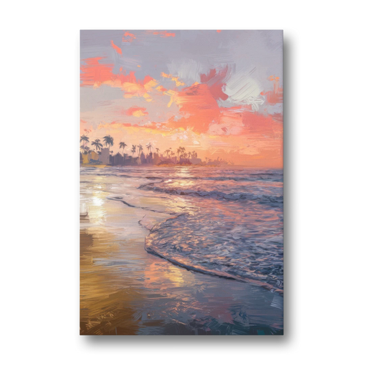 Miami Coastal Horizon - Canvas Wall Art - Front