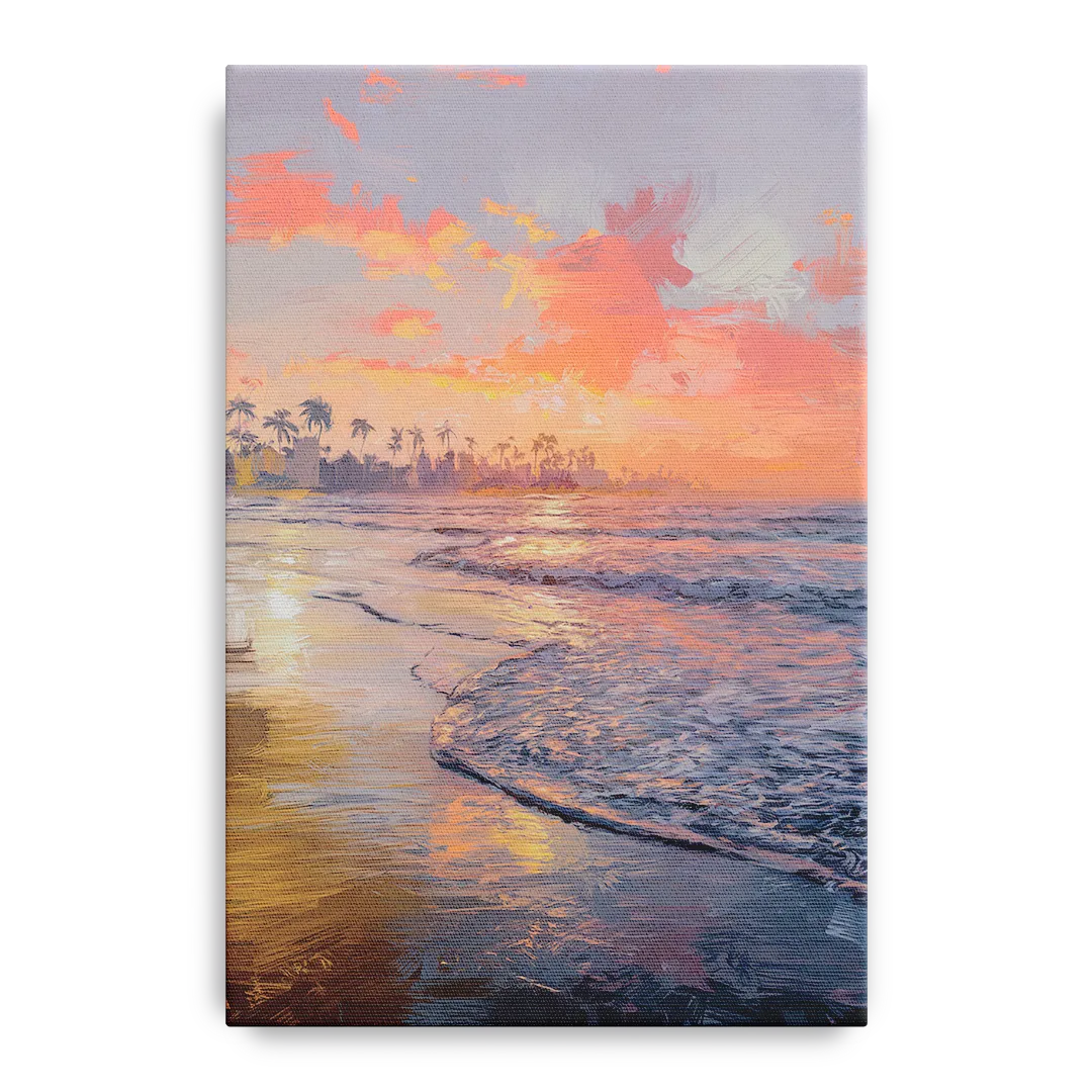 Miami Coastal Horizon Front - Canvas Wall Art
