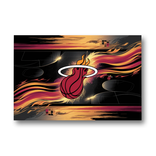 Miami Heat Basketball - Canvas Wall Art - Front