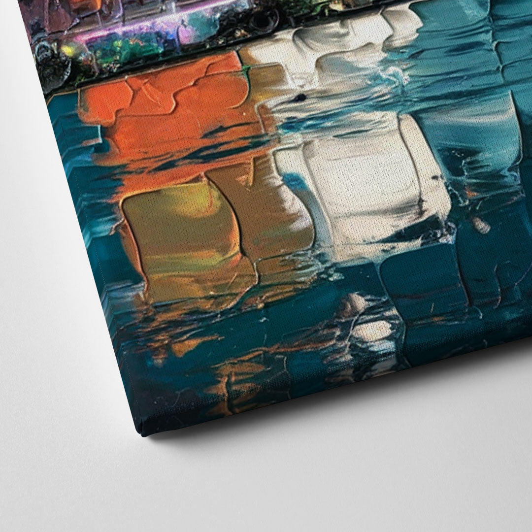 Miami Iconic Skyline Canvas Close Up