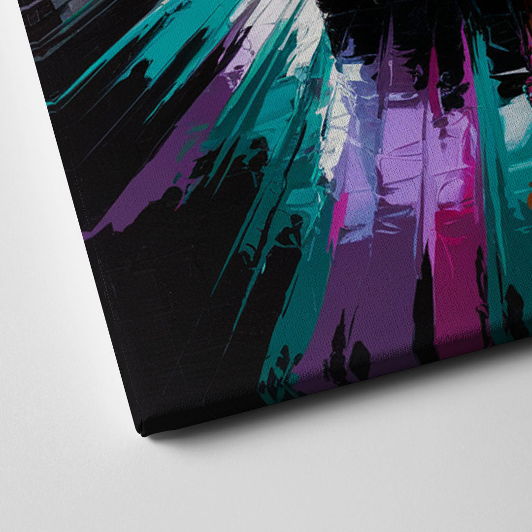 Miami Vice Neon Nights Canvas Close Up