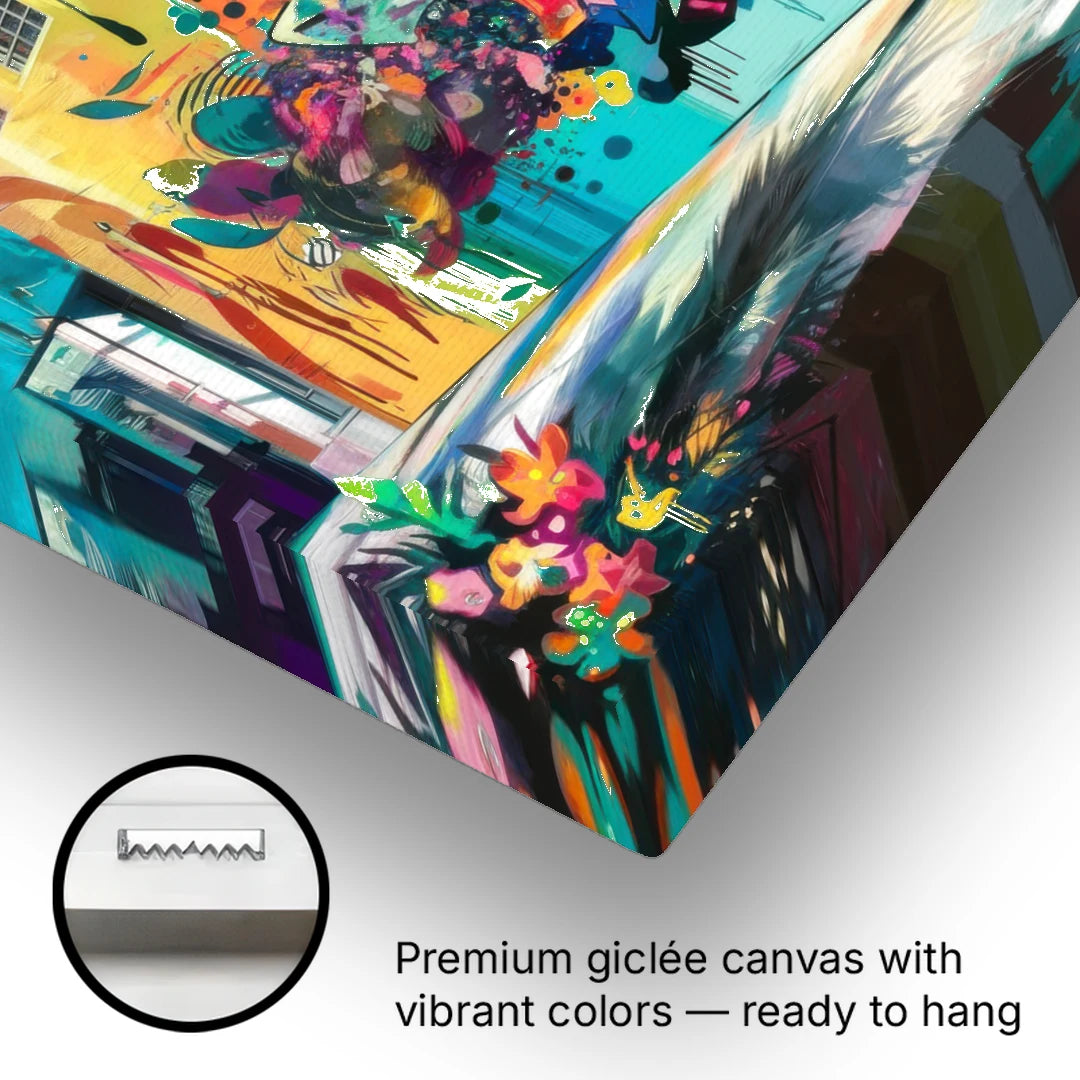 Miami Wynwood Murals - Canvas Wall Art - Gallery Wrap Corner