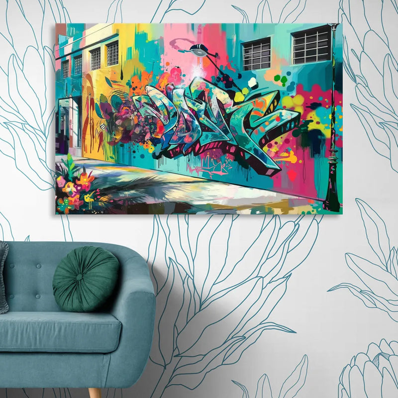 Miami Wynwood Murals Sitting Room - Canvas Wall Art