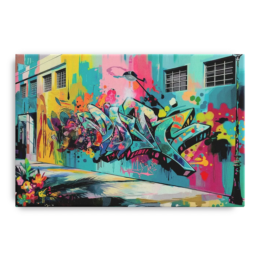 Miami Wynwood Murals Front - Canvas Wall Art