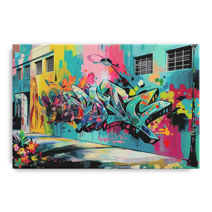 Miami Wynwood Murals Front - Canvas Wall Art