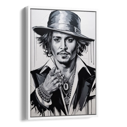 Midnight Voyage 2.0 Side - White Canvas Wall Art