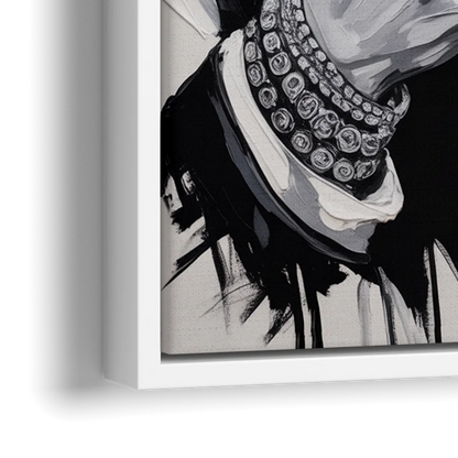 Midnight Voyage 2.0 - Close-Up White Frame Canvas