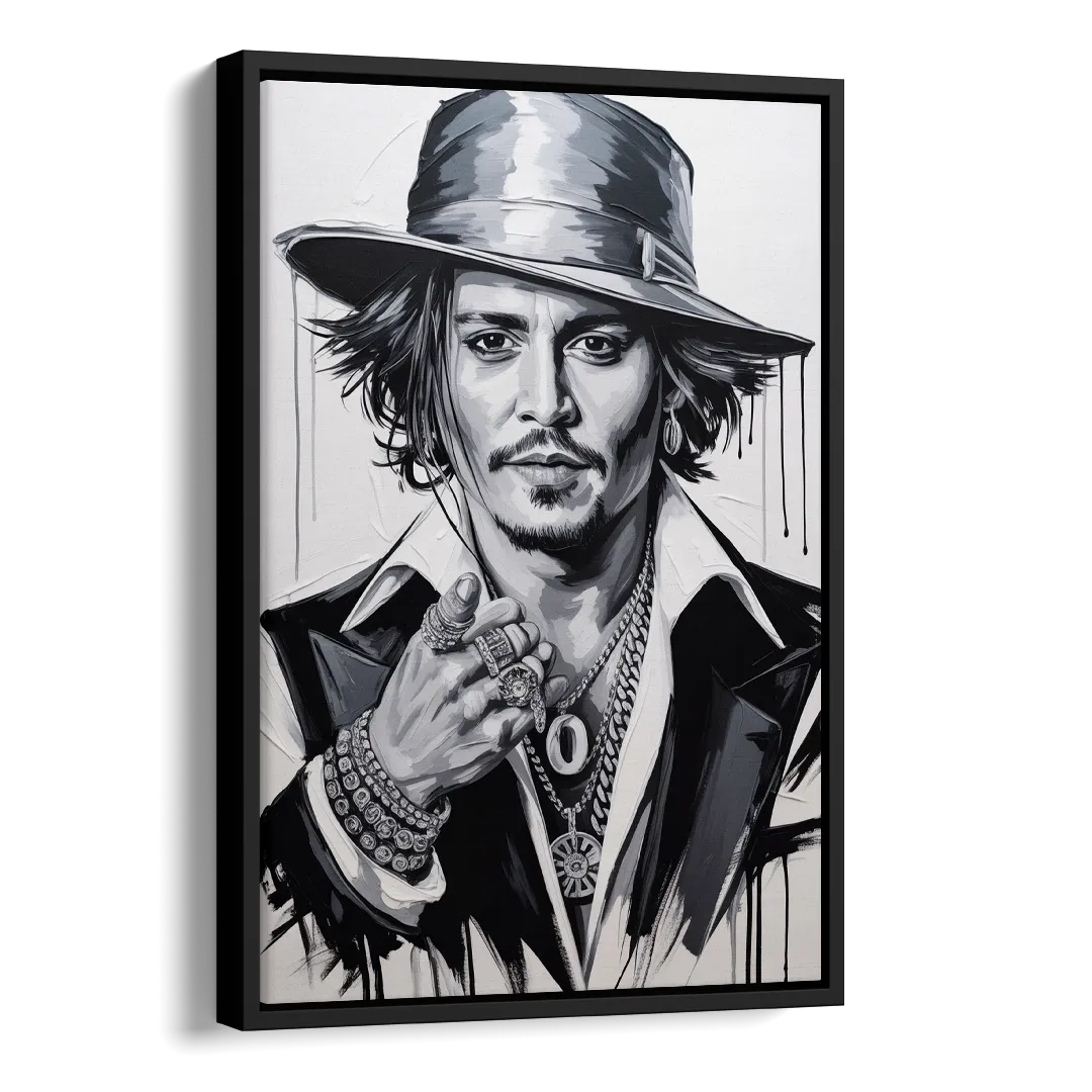 Midnight Voyage 2.0 Side - Black Canvas Wall Art