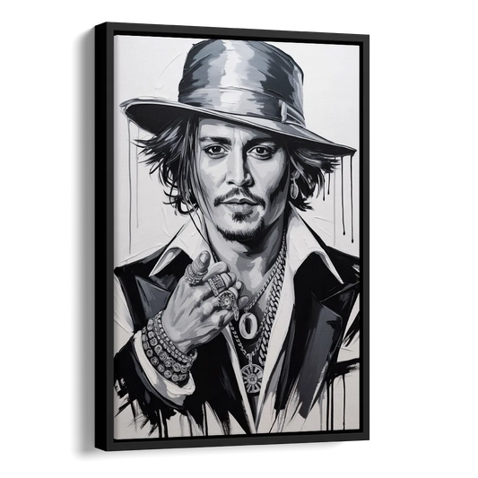 Midnight Voyage 2.0 Side - Black Canvas Wall Art