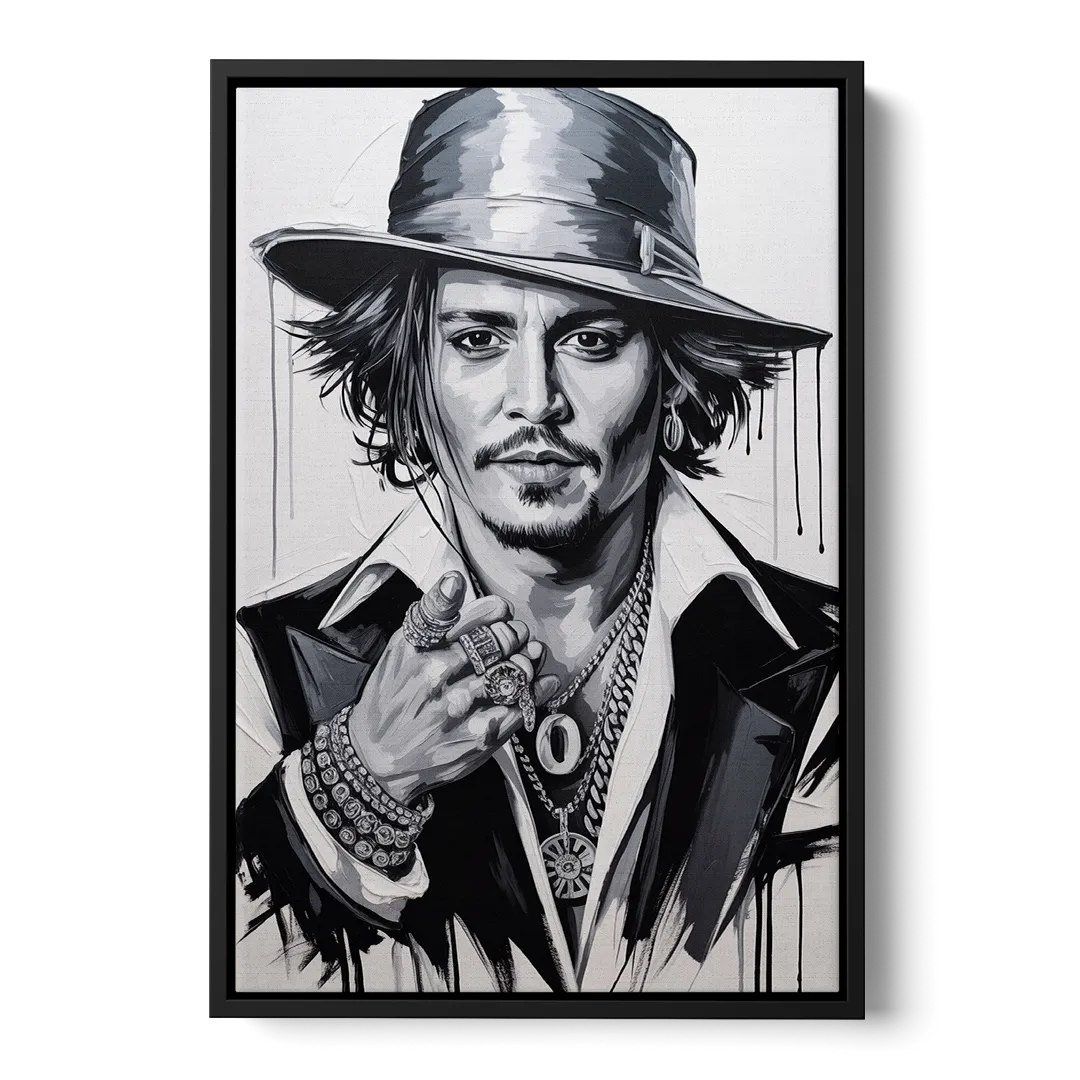 Midnight Voyage 2.0 Front - Black Canvas Wall Art