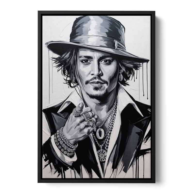 Midnight Voyage 2.0 Front - Black Canvas Wall Art