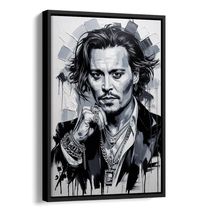 Midnight Voyage Side - Black Canvas Wall Art