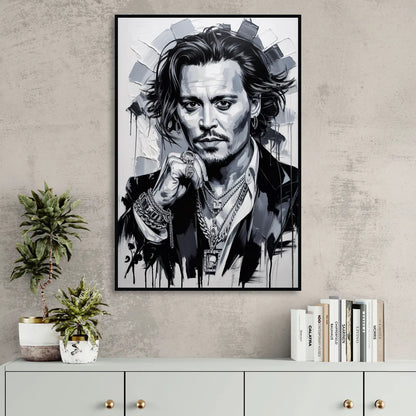 Midnight Voyage Sitting Room - Black Canvas Wall Art