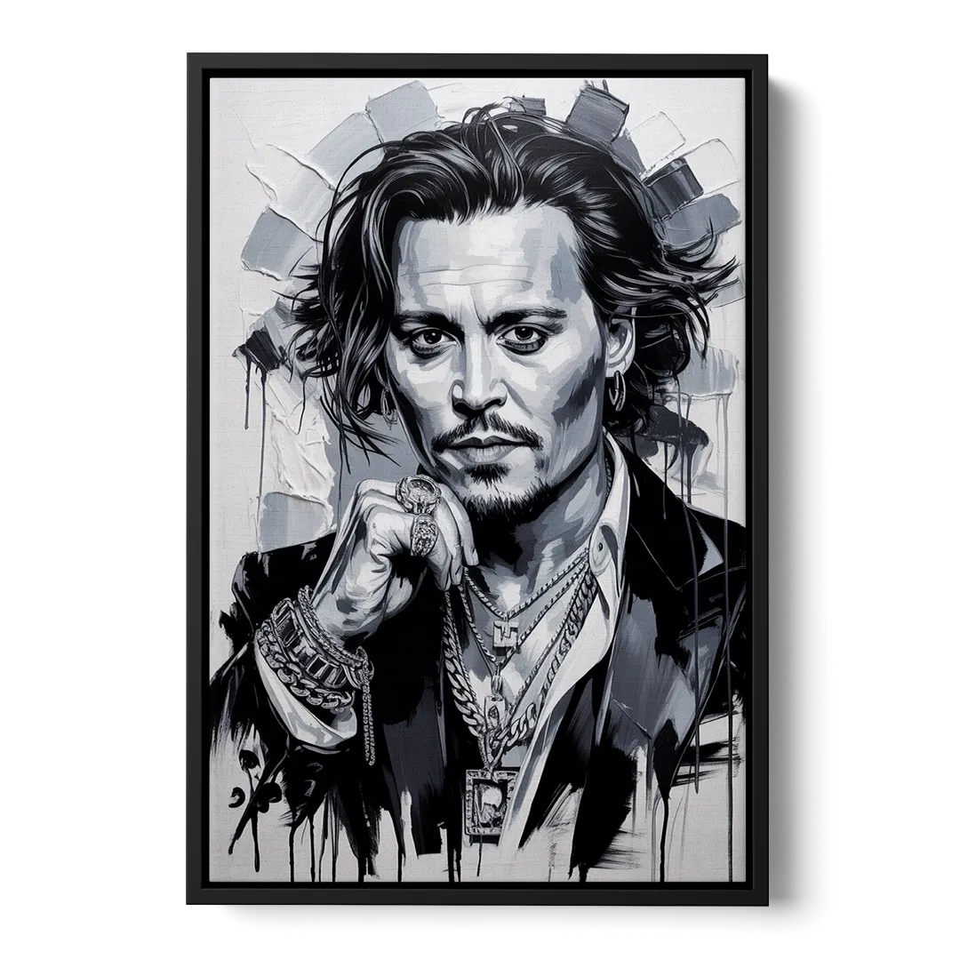 Midnight Voyage - Black Frame Canvas