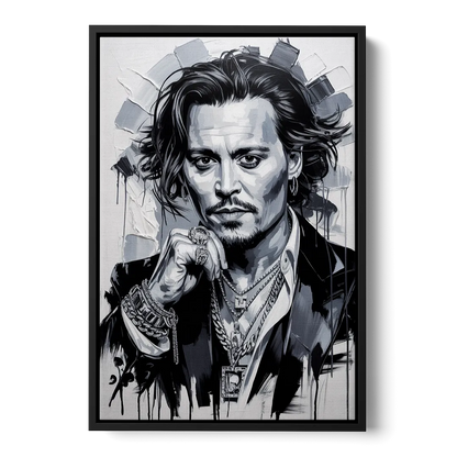 Midnight Voyage Front - Black Canvas Wall Art