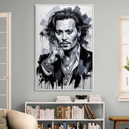 Midnight Voyage Sitting Room - White Canvas Wall Art