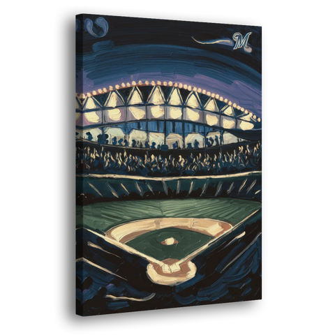 Milwaukee Brewers Celebration - Canvas Wall Art - Side