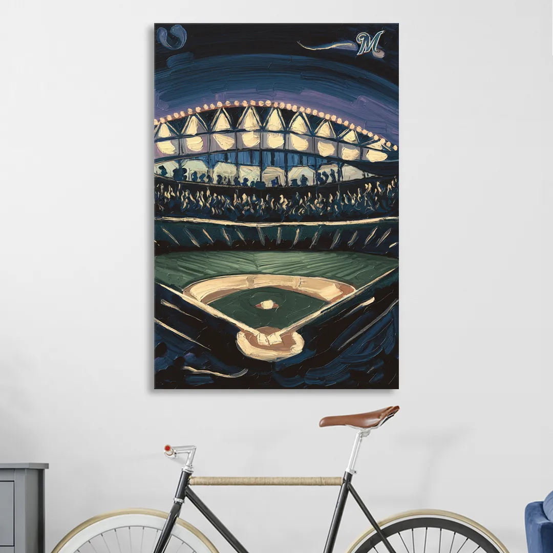 Milwaukee Brewers Celebration Sitting Room - Canvas Wall Art